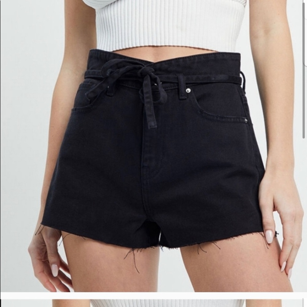 🔆Black pacsun tie shorts size 23